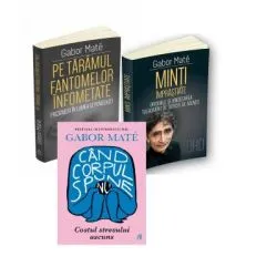 Pachet 3 volume Despre Stres, Dependente si Tulburari si deficit de atentie de Gabor Mate