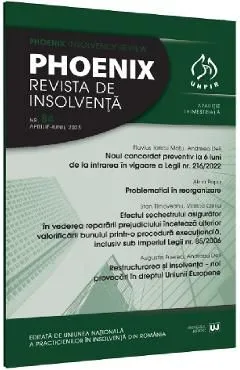 Phoenix. Revista de insolventa. Nr.84 Aprilie-Iunie 2023 de Autor Anonim