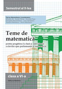 Teme de matematica clasa a VI-a semestrul II 2014-2015