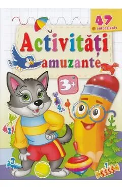 Activitati amuzante. Lupul 47 autocolante 3 ani