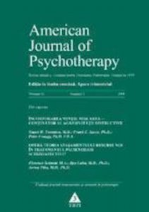 American Journal of Psychotherapy nr. 1/2008