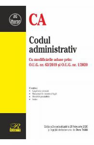 Codul administrativ Ed.2 Act. 25 februarie 2020