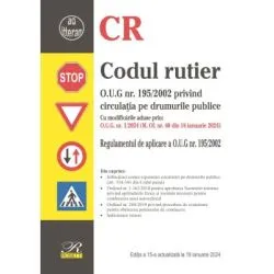 Codul rutier. Editia a 15‐a actualizata la 18 ianuarie 2024
