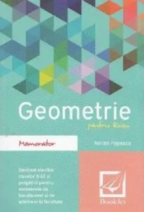 Memorator de geometrie pentru liceu de Adrian Popescu