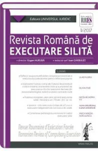 Revista romana de executare silita 1 din 2017 de Garbulet Ioan