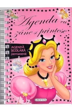 Agenda cu zane si printese. Agenda scolara permanenta