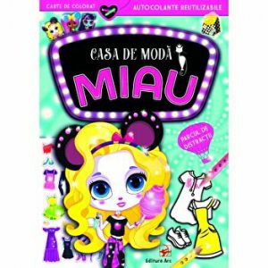Casa de moda MIAU. Parcul de distractii. Carte de colorat cu autocolante