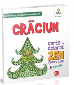 Craciun. Carte de colorat Zen pentru copii si parinti