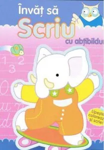 Invat sa scriu cu abtibilduri: cuvinte, litere, numere si ore