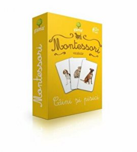 Montessori. Vocabular. Caini si pisici