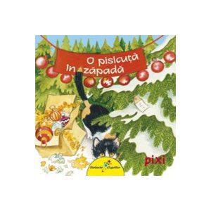 O pisicuţă în zăpadă. Pixi