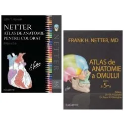 Pachet Netter Atlas de anatomie a omului si Atlas pentru colorat, Editia a 5-a de Frank H. Netter