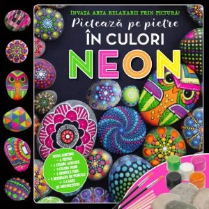 Picteaza pe pietre in culori Neon
