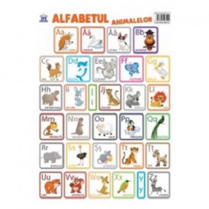 Plansa. Alfabetul animalelor in limba romana