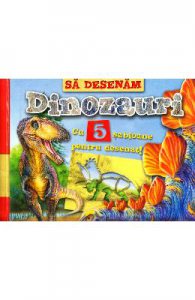 Sa desenam dinozauri cu 5 sabloane pentru desenat!