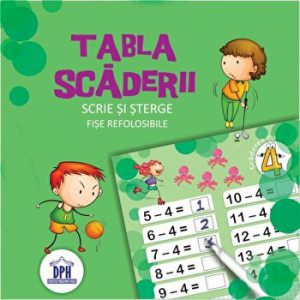 Tabla scaderii. Scrie si sterge. Fise refolosibile
