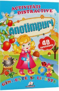 Activitati distractive: Anotimpuri. 48 autocolante