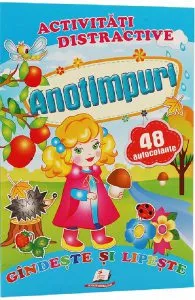 Activitati distractive: Anotimpuri. 48 autocolante