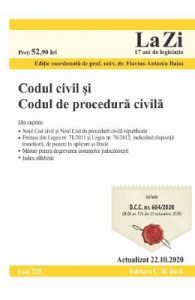 Codul civil si Codul de procedura civila. Actualizat 22.10.2020