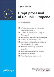 Drept procesual al Uniunii Europene. Editia a 2-a