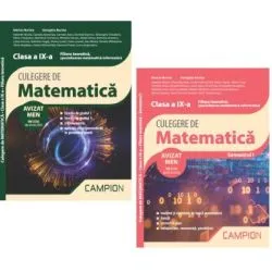 Pachet Culegeri de matematica. Clasa a 9-a, semestrele 1 si 2. Filiera teoretica specializarea matematica-informatica de Marius Burtea