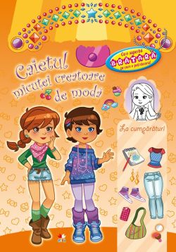 Caietul micutei creatoare de moda (portocaliu)