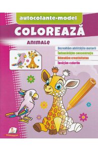 Coloreaza animale. Autocolante model
