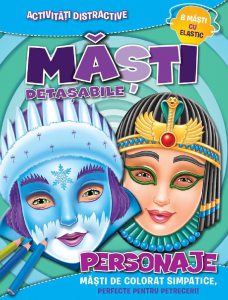 Masti detasabile. Personaje (8 masti cu elastic)