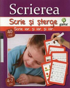 Scrie si sterge. Scrierea. 40 fise. 4-7 ani