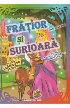 Fratior si surioara. Carte de colorat