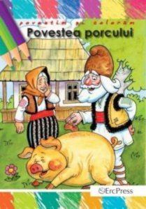Povestea porcului - carte de colorat