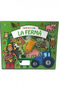 Bebe invata. Carte cu puzzle. La ferma