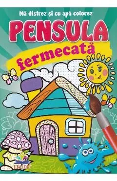 Casuta. Pensula fermecata. Ma distrez si cu apa colorez de Autor Anonim