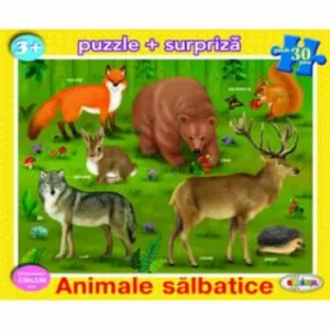 Puzzle - Animale salbatice (30 piese)