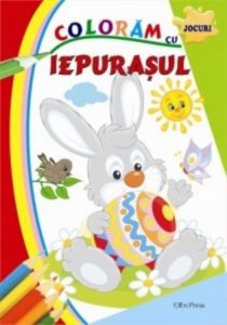 Coloram cu iepurasul - carte de colorat