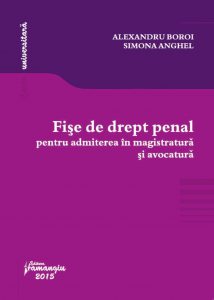Fise de drept penal pentru admiterea in magistratura si avocatura