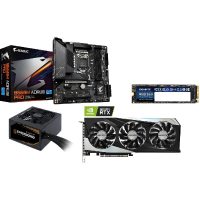 Placa video Gigabyte GV-N306TGAMING OC-8GD + B560M AORUS PRO GP-GM30512G-G GP-P650B