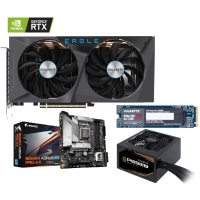 Placa video Gigabyte GV-N306TEAGLE OC-8GD 2.0 + B560M AORUS PRO AX GP-GSM2NE3100TNTD GP-P650B