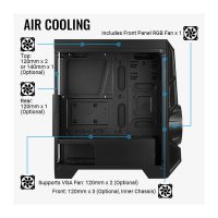 Carcasa Aerocool AEROENGINE-RGB-A-BK-V1