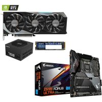 Placa video Gigabyte GV-N3070GAMING OC-8GD + Z590 AORUS ULTRA GP-GM30512G-G GP-P750GM