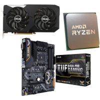 Placa video Asus DUAL-RX6600XT-O8G + 100-100000031 TUF B450-PRO GAMING