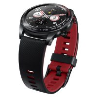 Smartwatch Huawei Honor Watch Magic, silicon, 43mm, Lava Black and Red Silicone Strap, TLS-B19
