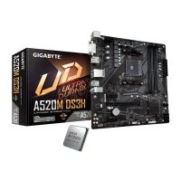 Procesor Amd 100-100000151MPK + GIGABYTE A520M DS3H