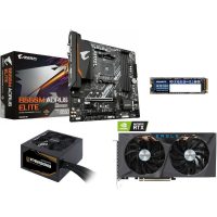 Placa video Gigabyte GV-N306TEAGLE OC-8GD + B550M AORUS ELITE GP-GM30512G-G GP-P650B