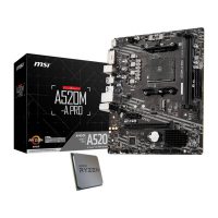 Procesor Amd 100-100000031BOX + A520M-A PRO