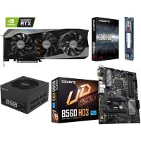 Placa video Gigabyte GV-N307TGAMING OC-8GD + B560 HD3 GP-GSM2NE3100TNTD GP-P850GM