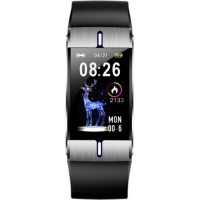 Bratara fitness Maxcom FW34 Silver Black