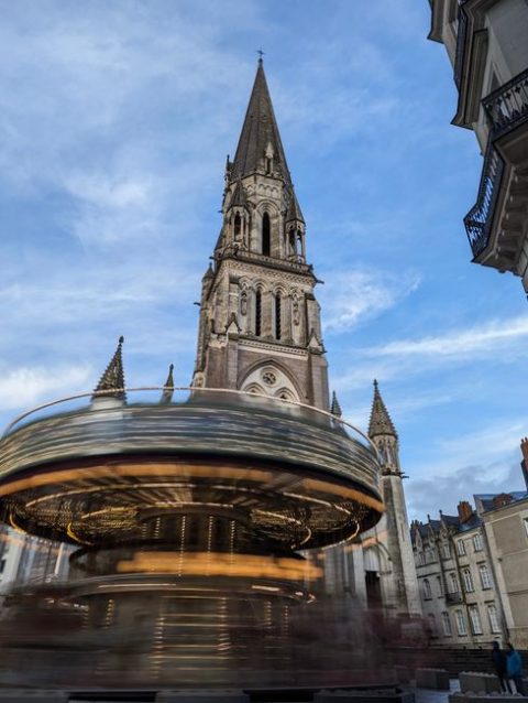 Nantes Christmas Market on Cours des 50 Otages