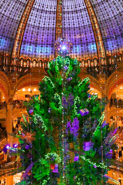 Galeries Lafayette Christmas Tree and Windows