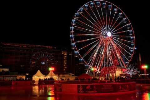 Naschmarkt Ice Rink and Ferris Wheel